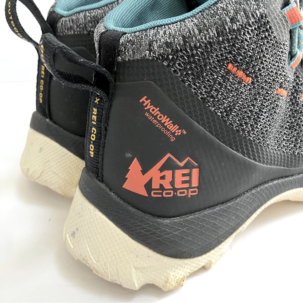 REI Co-op + Outdoor Afro Flash Hiking Boots Women's Size 6 Waterproof Gray Blue - Picture 8 of 9